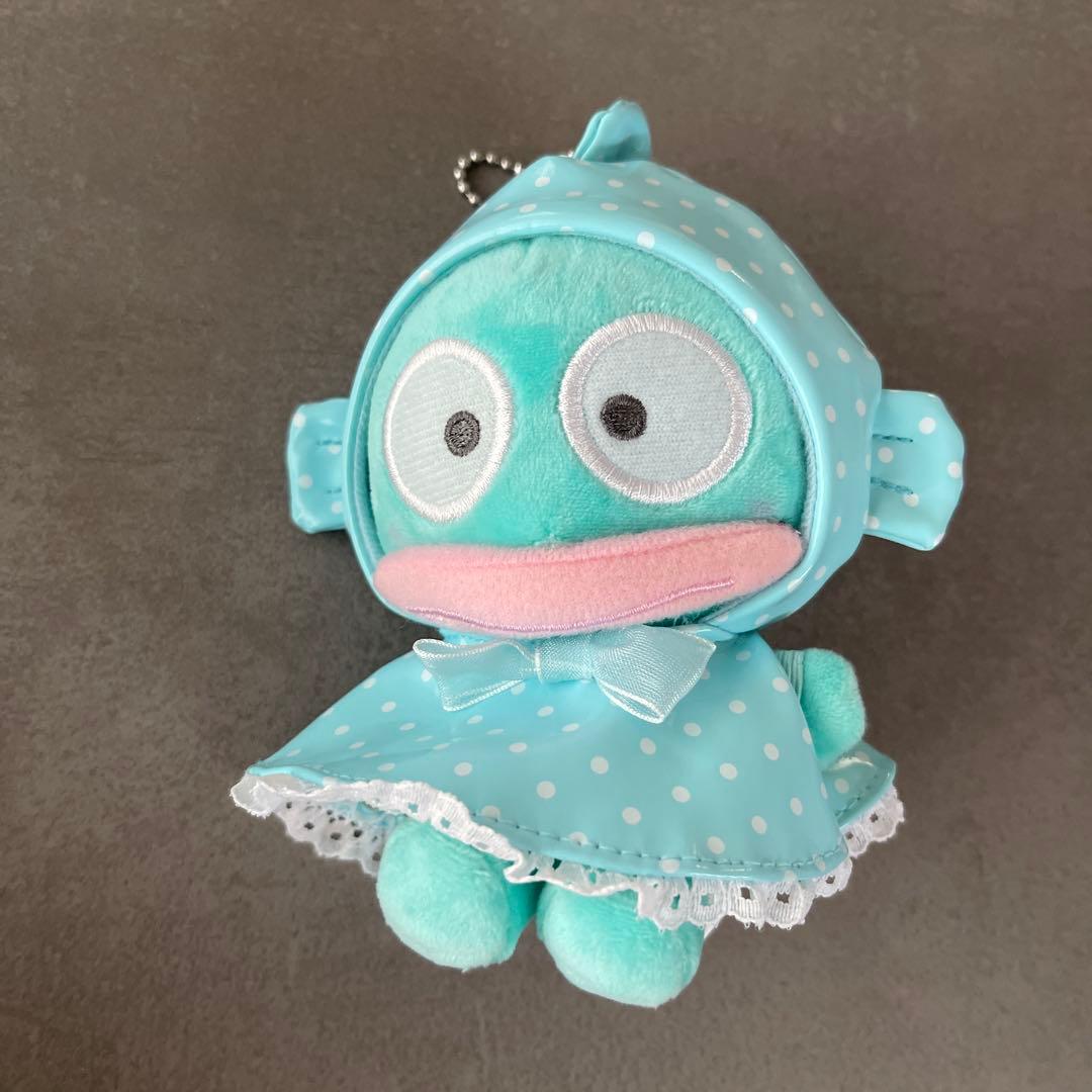 ハンギョドン　雨　カッパ　レインコート　マスコットポーチ