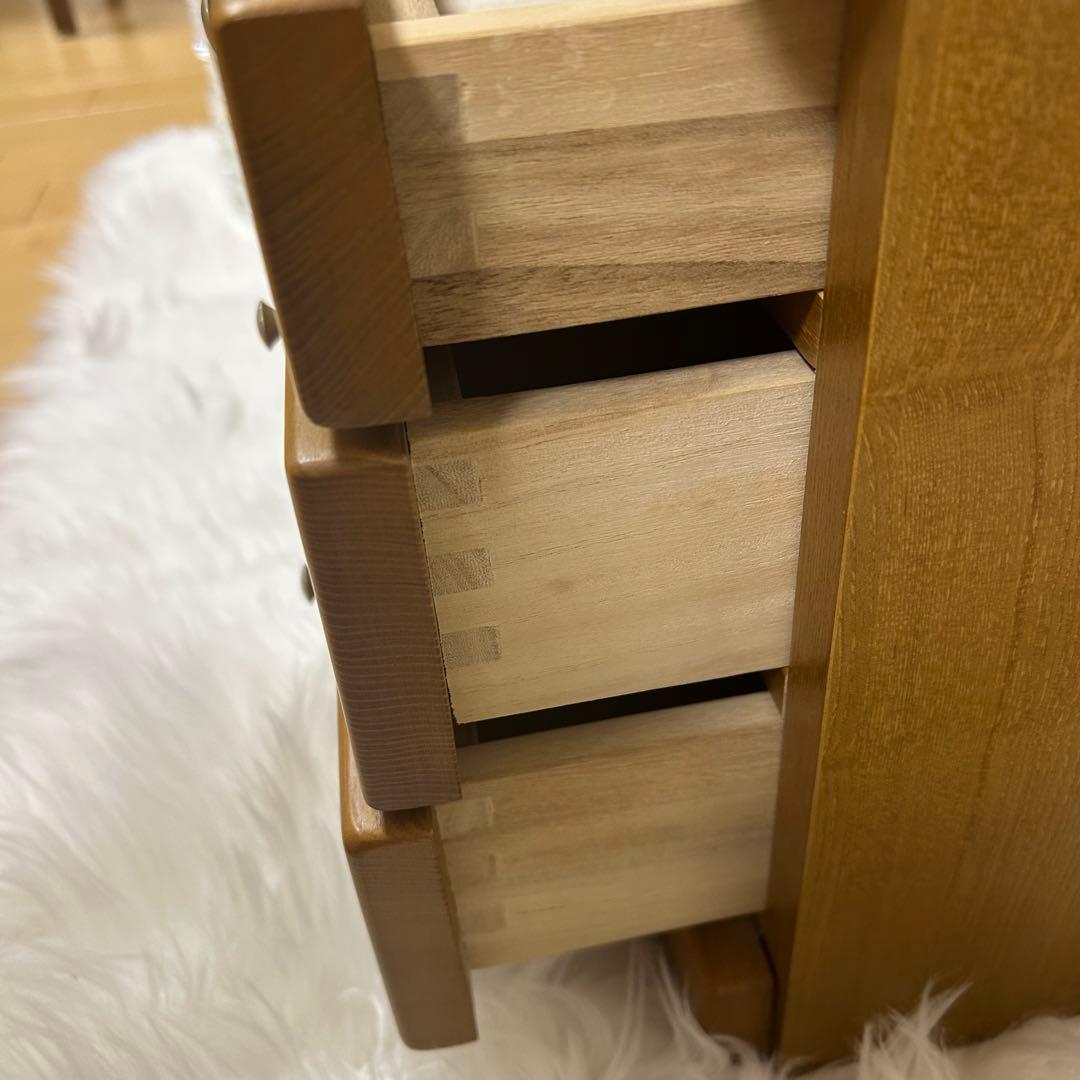 木製 無垢 6杯 小箪笥 小引出し キャビネット ミニタンス 小物入れ 書類入れ