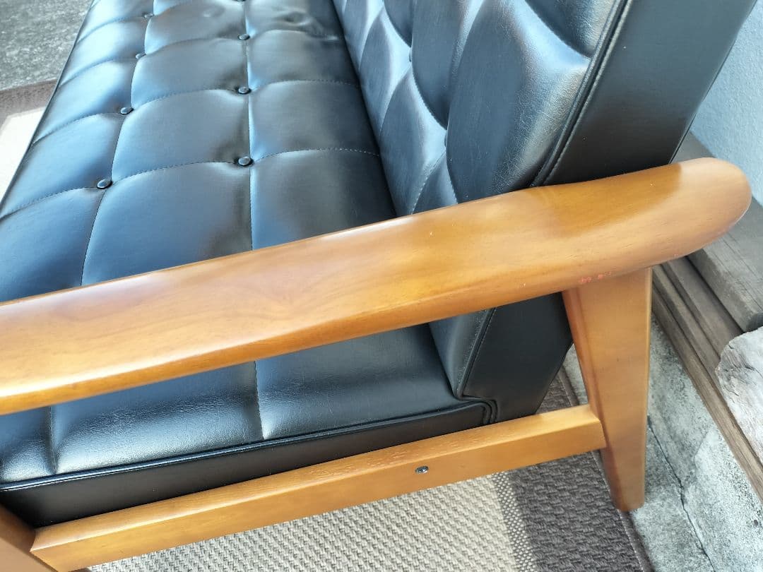 カリモク60 Kチェア 2シーター スタンダード ブラック