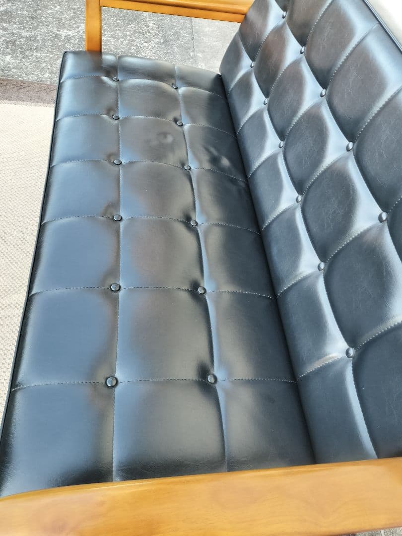 カリモク60 Kチェア 2シーター スタンダード ブラック