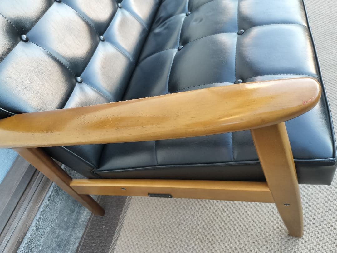 カリモク60 Kチェア 2シーター スタンダード ブラック