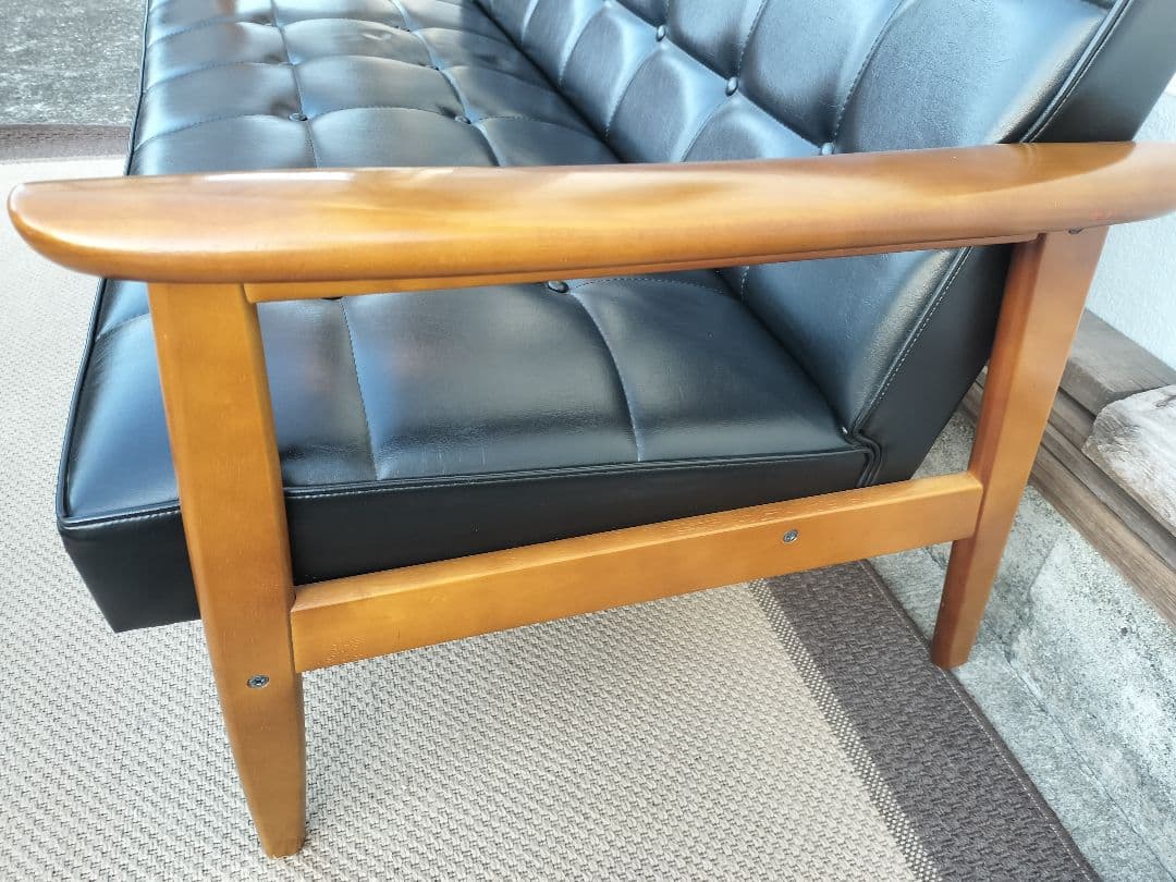 カリモク60 Kチェア 2シーター スタンダード ブラック