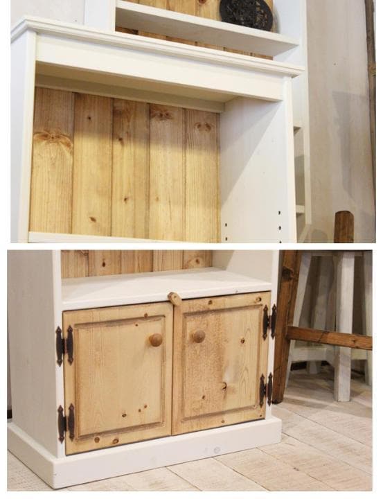 ハンドメイド　シャビーなブックシェルフ本棚