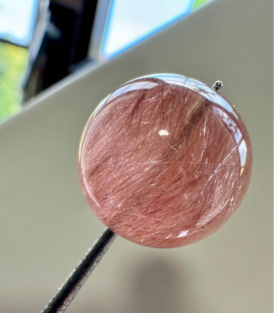 【粒売り】① ②お纏め ピンク ホワイトモカ バイカラー サゲニティッククォーツ