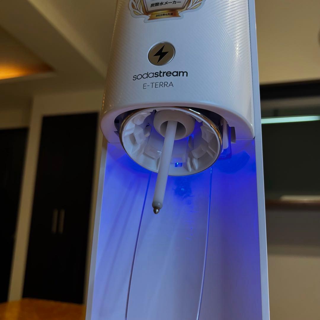 未使用品　SodaStream E-TERRA ガス1〜3本ボトル0.5L、1L