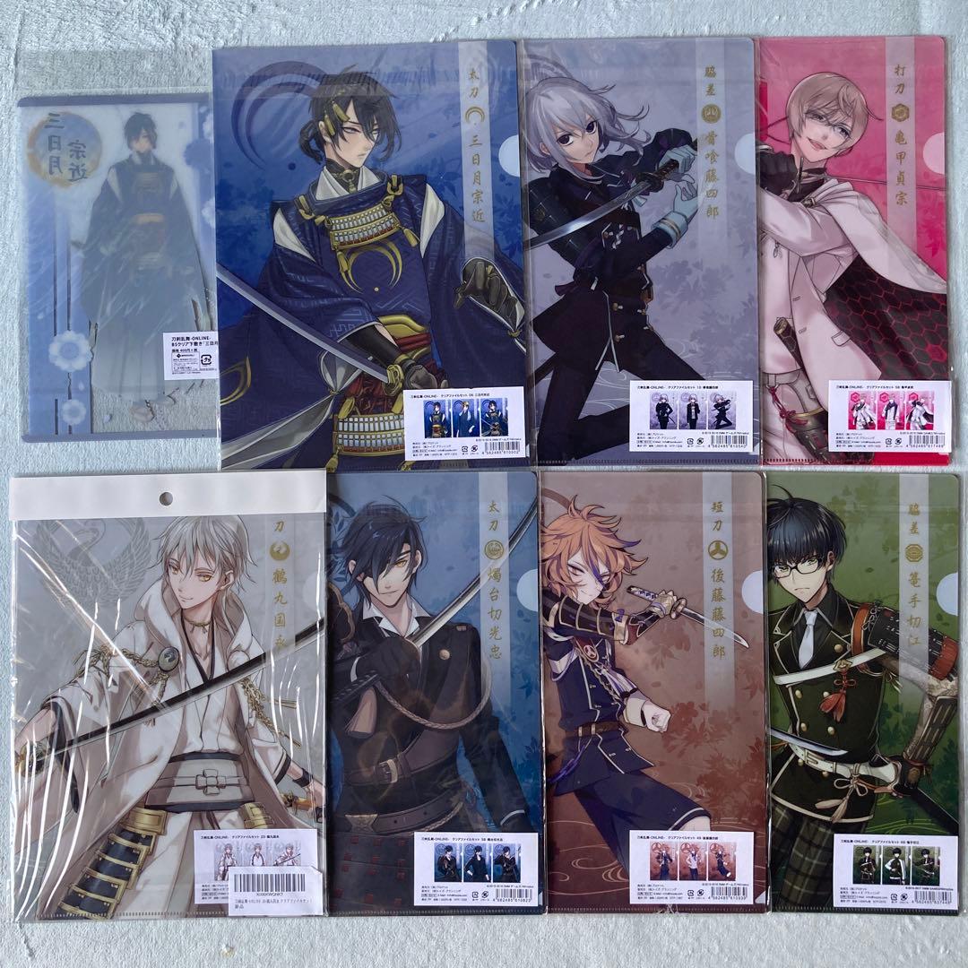刀剣乱舞 A4 クリアファイルセット 下敷き セット まとめ売り