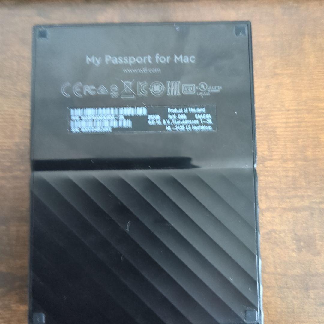WD My Passport for Mac 外付けハードディスク3TB