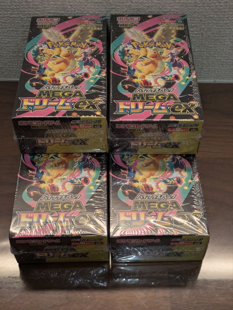 MEGAドリームex 新品 未開封 シュリンク付き BOX 4箱 メガドリーム