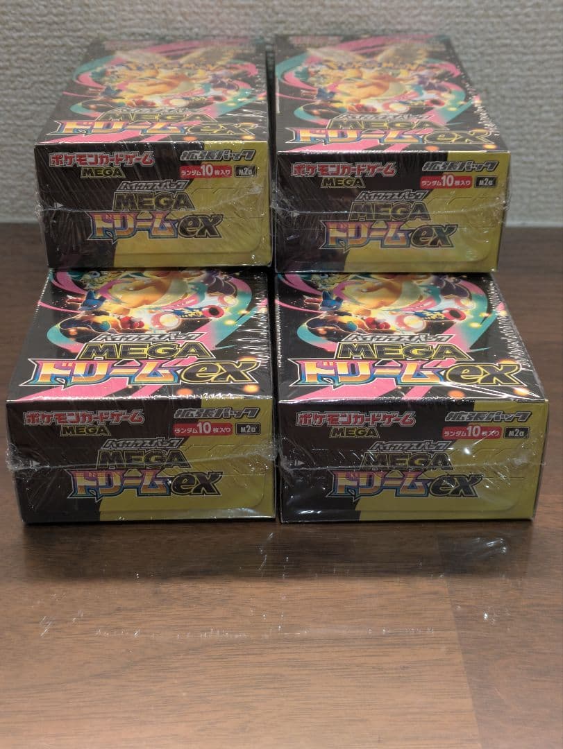 MEGAドリームex 新品 未開封 シュリンク付き BOX 4箱 メガドリーム