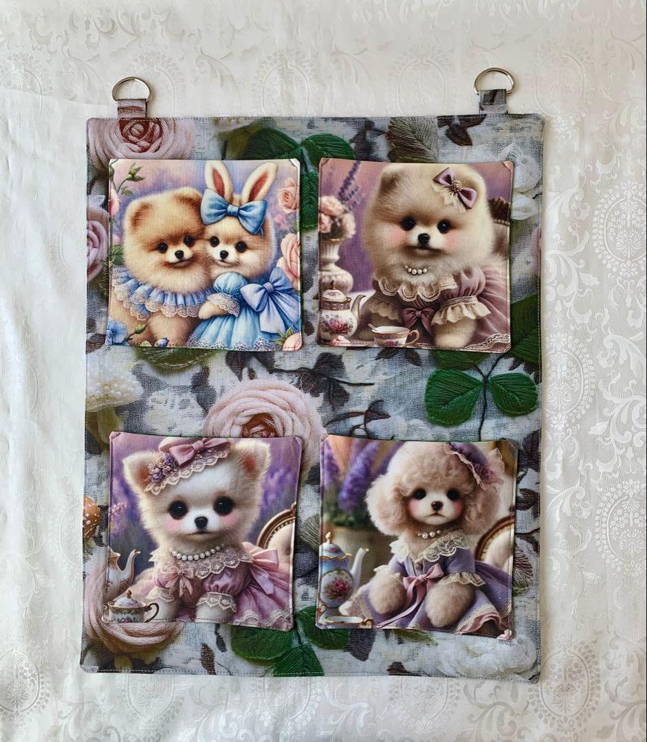 じゅんじゅん　わんこ　トートバッグ　小物入れ