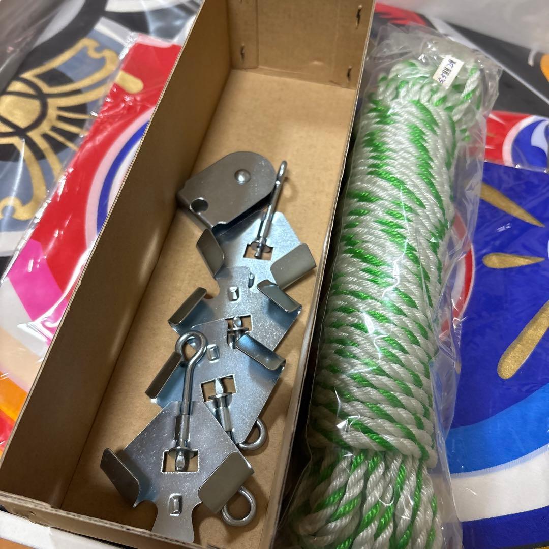 4m 40号　6点セット　金太郎　鯉幟　庭園用　庭用　スタンダード　屋外用　外用