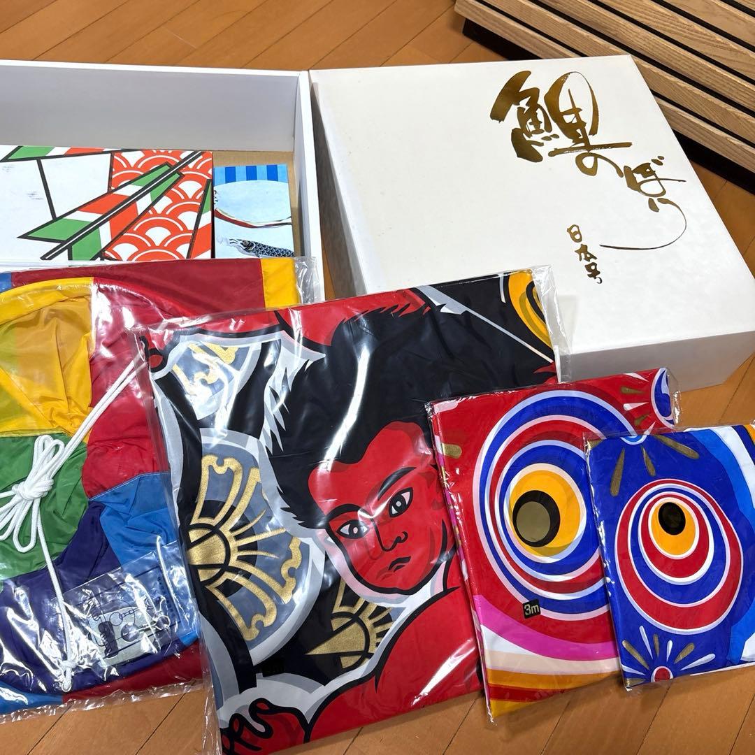 4m 40号　6点セット　金太郎　鯉幟　庭園用　庭用　スタンダード　屋外用　外用