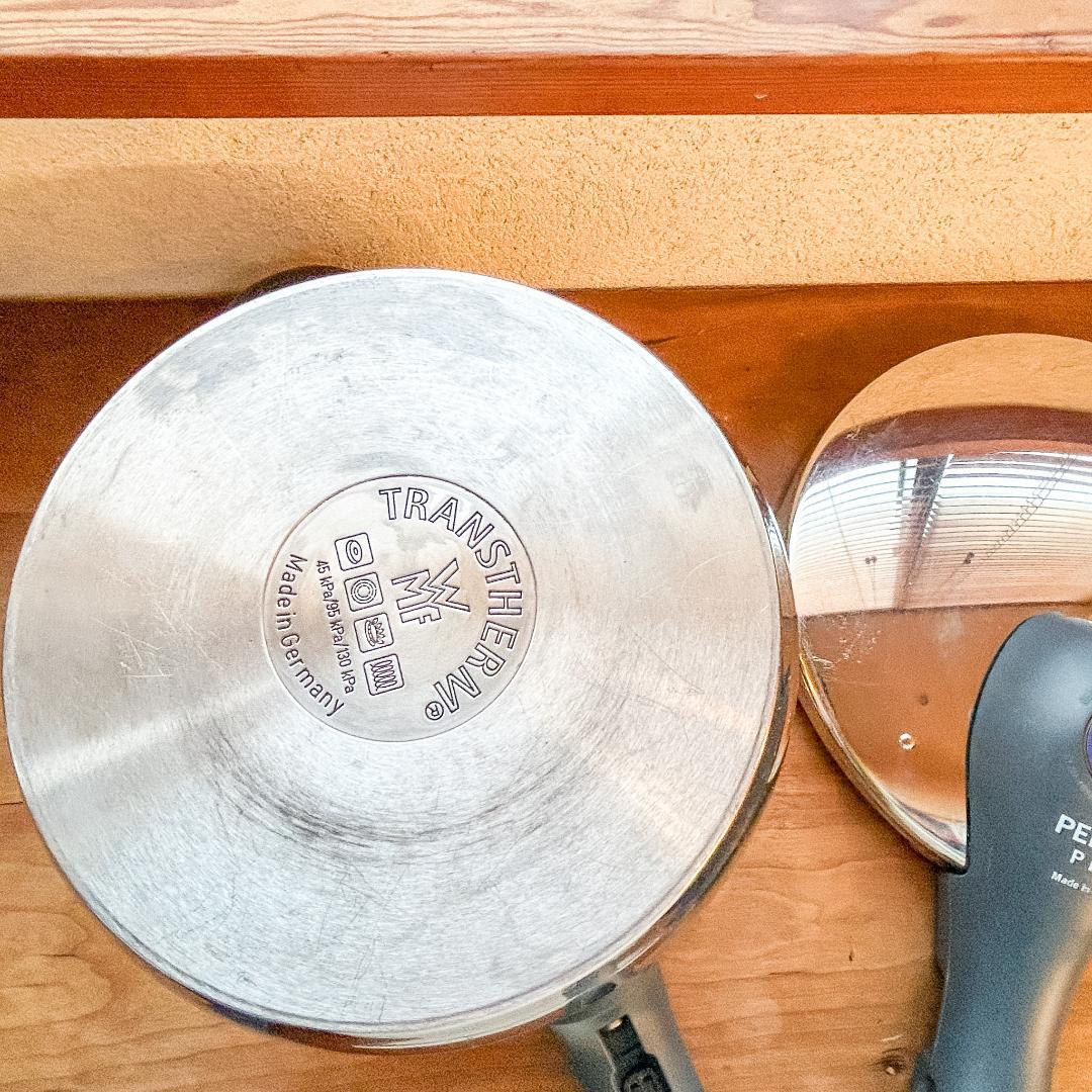 WMF TRANSTHERM 圧力鍋 24cm 料理本＆ガラス蓋付き