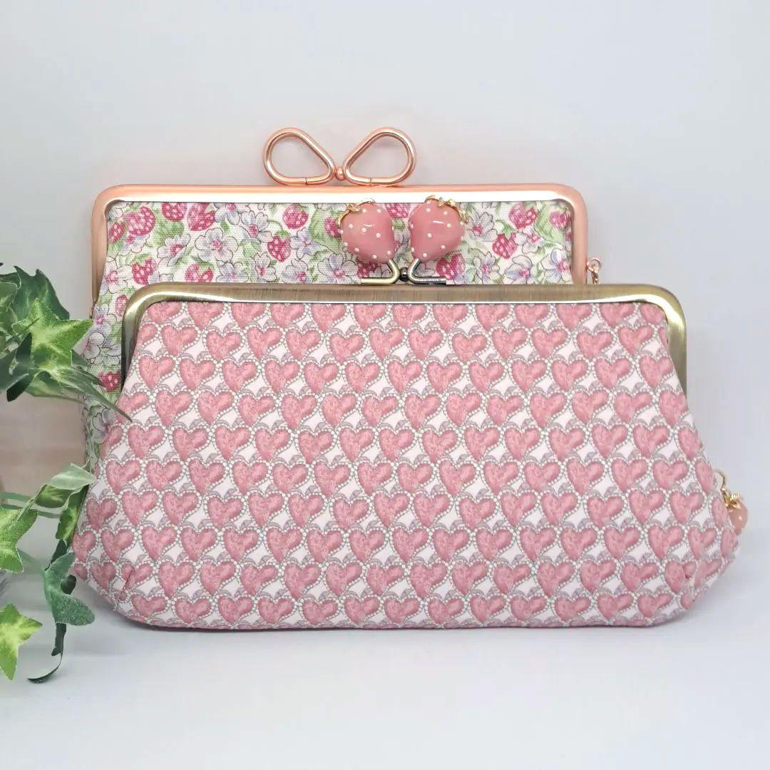 Moon Stone　親子がま口長財布と通帳入れがま口