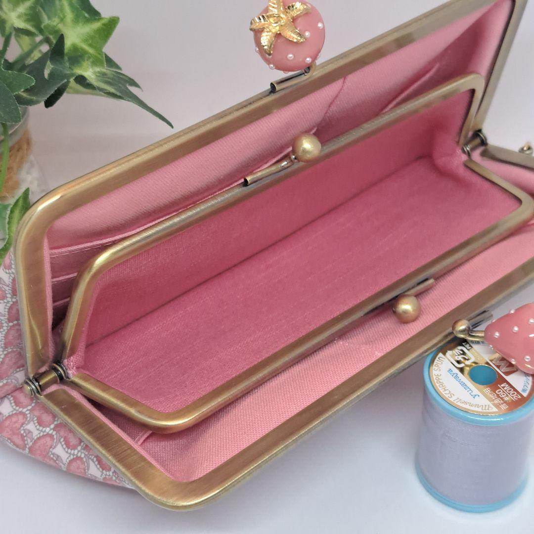 Moon Stone　親子がま口長財布と通帳入れがま口