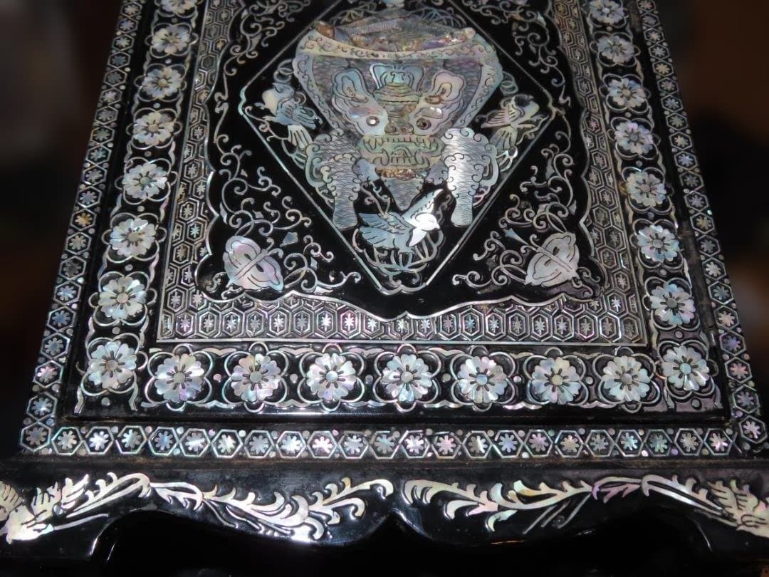 古美術 民芸 螺鈿細工 小箪笥 時代物 豪華絢爛