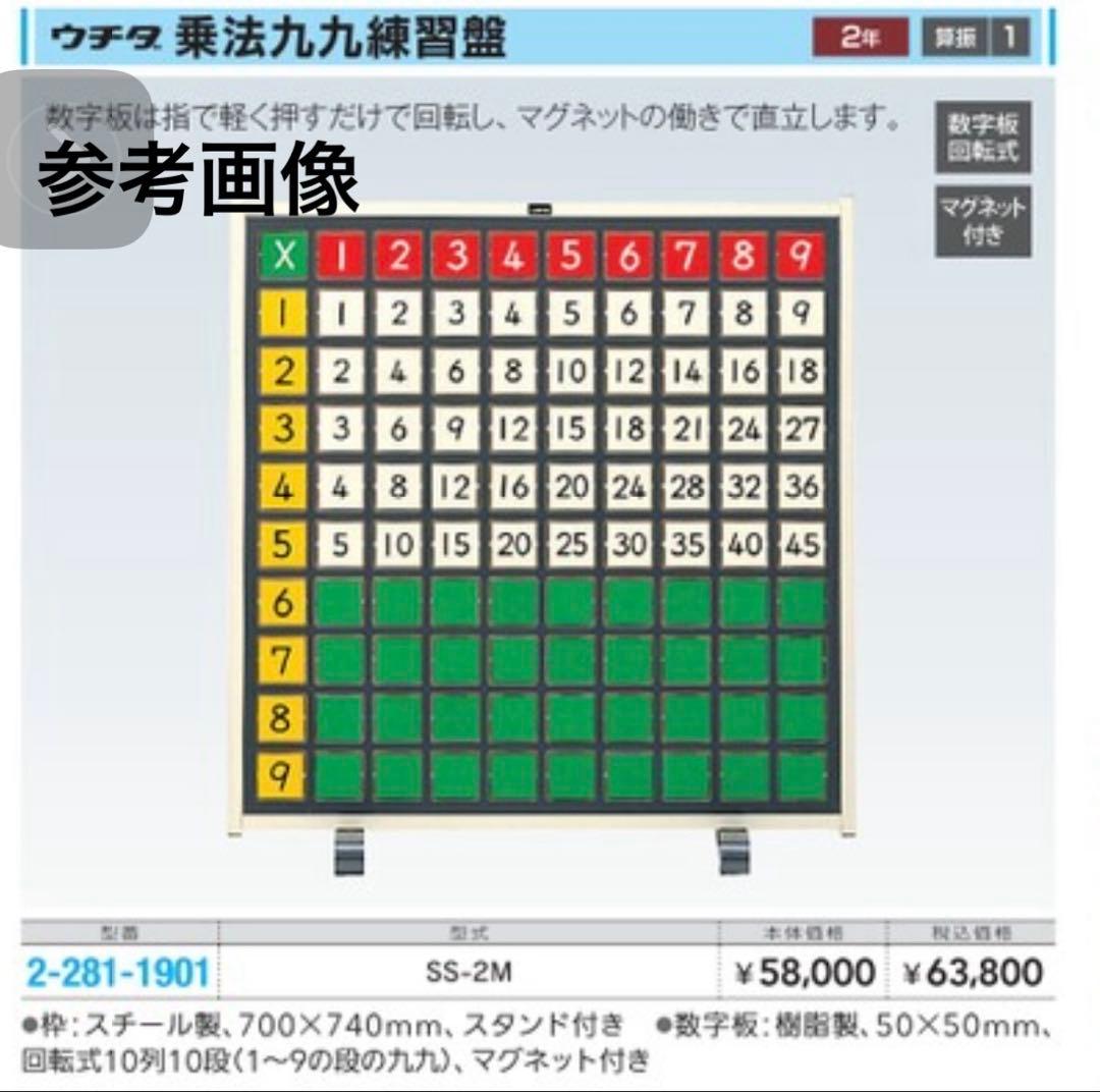 掛け算 九九算 かけ算 練習板 ボード UCHIDA