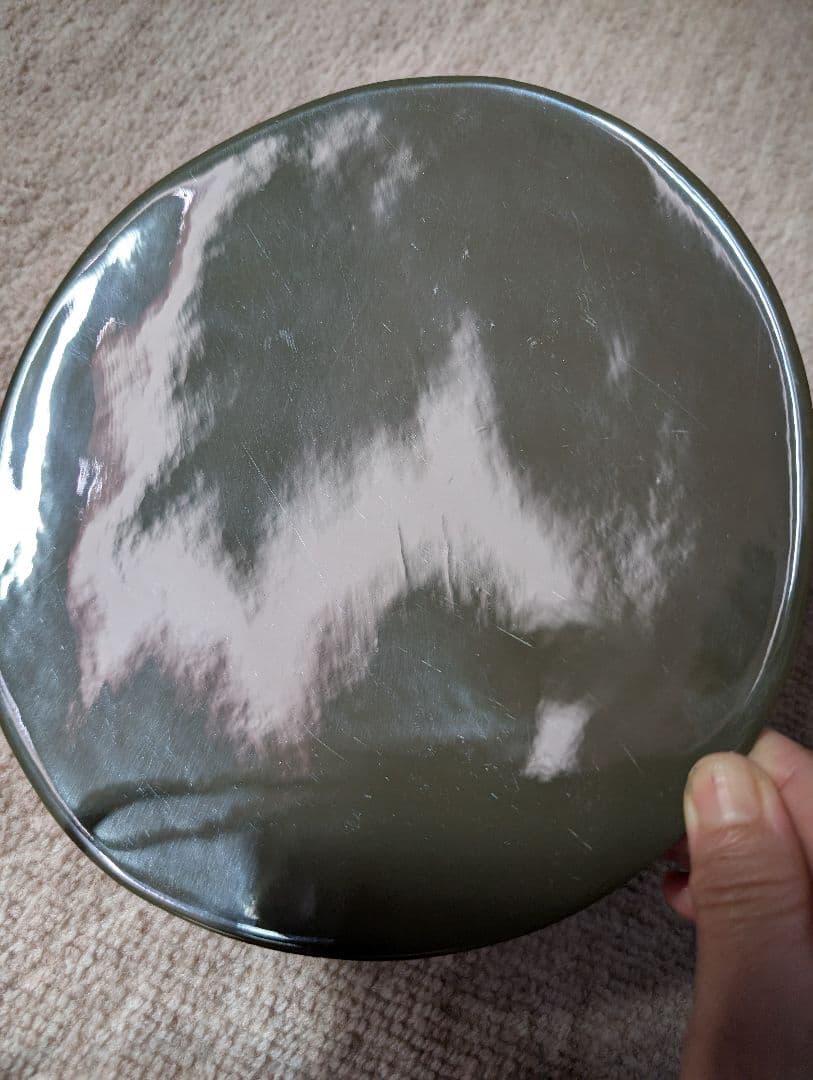 エルメス　木製　皿　ウッドプレート　オリーブ　おまけ付き　22cm 希少　レア