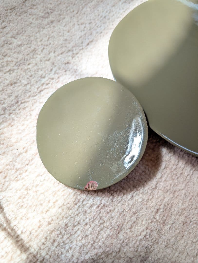 エルメス　木製　皿　ウッドプレート　オリーブ　おまけ付き　22cm 希少　レア