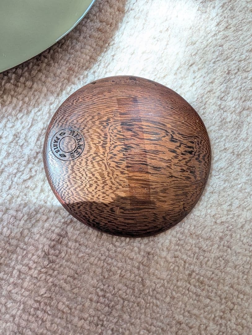 エルメス　木製　皿　ウッドプレート　オリーブ　おまけ付き　22cm 希少　レア