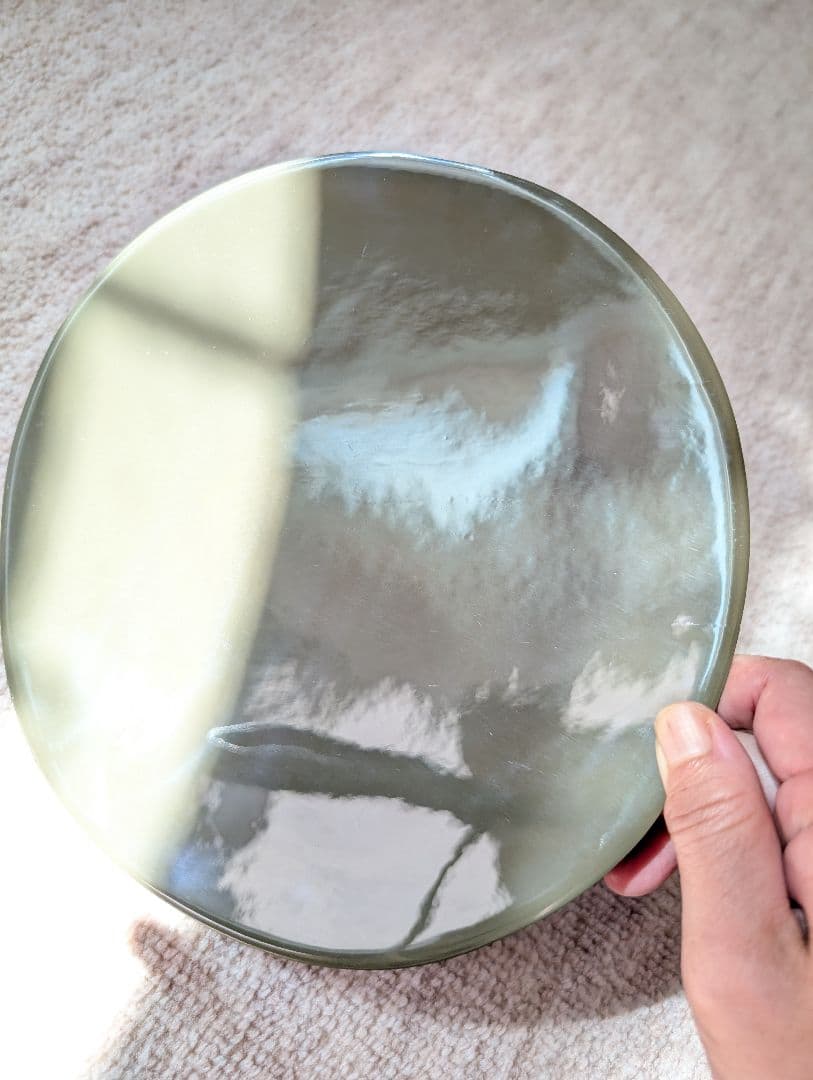 エルメス　木製　皿　ウッドプレート　オリーブ　おまけ付き　22cm 希少　レア