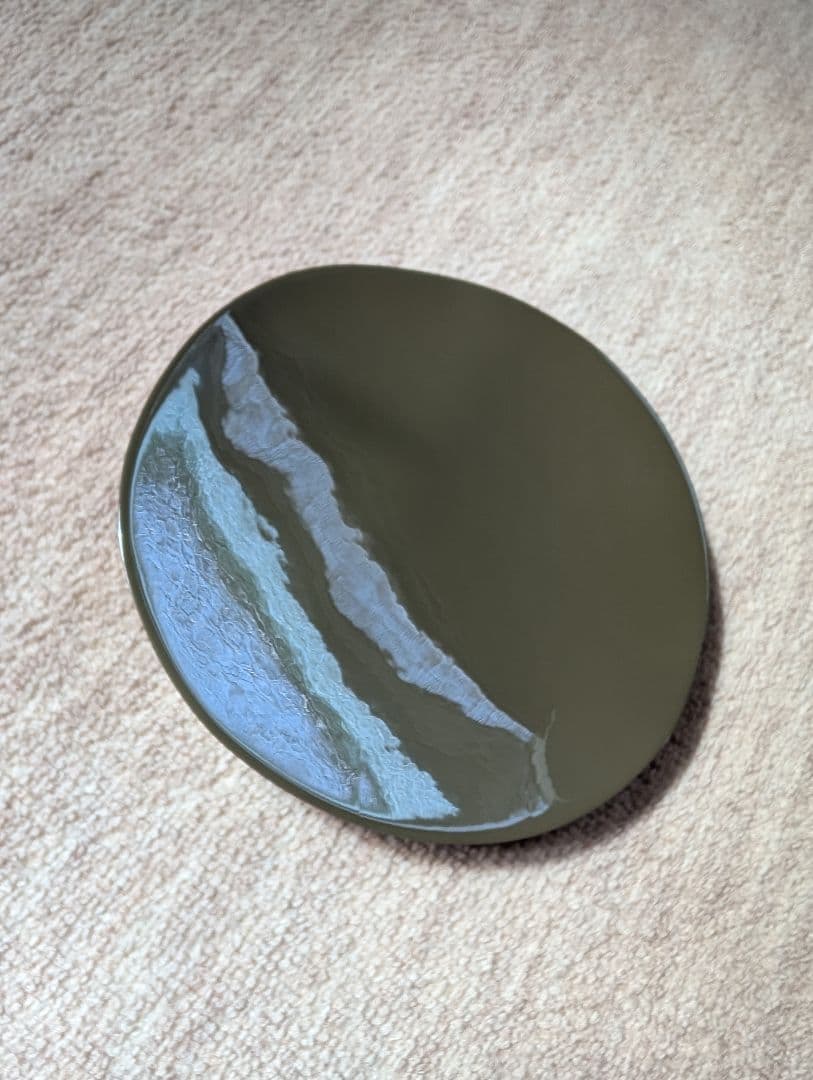 エルメス　木製　皿　ウッドプレート　オリーブ　おまけ付き　22cm 希少　レア