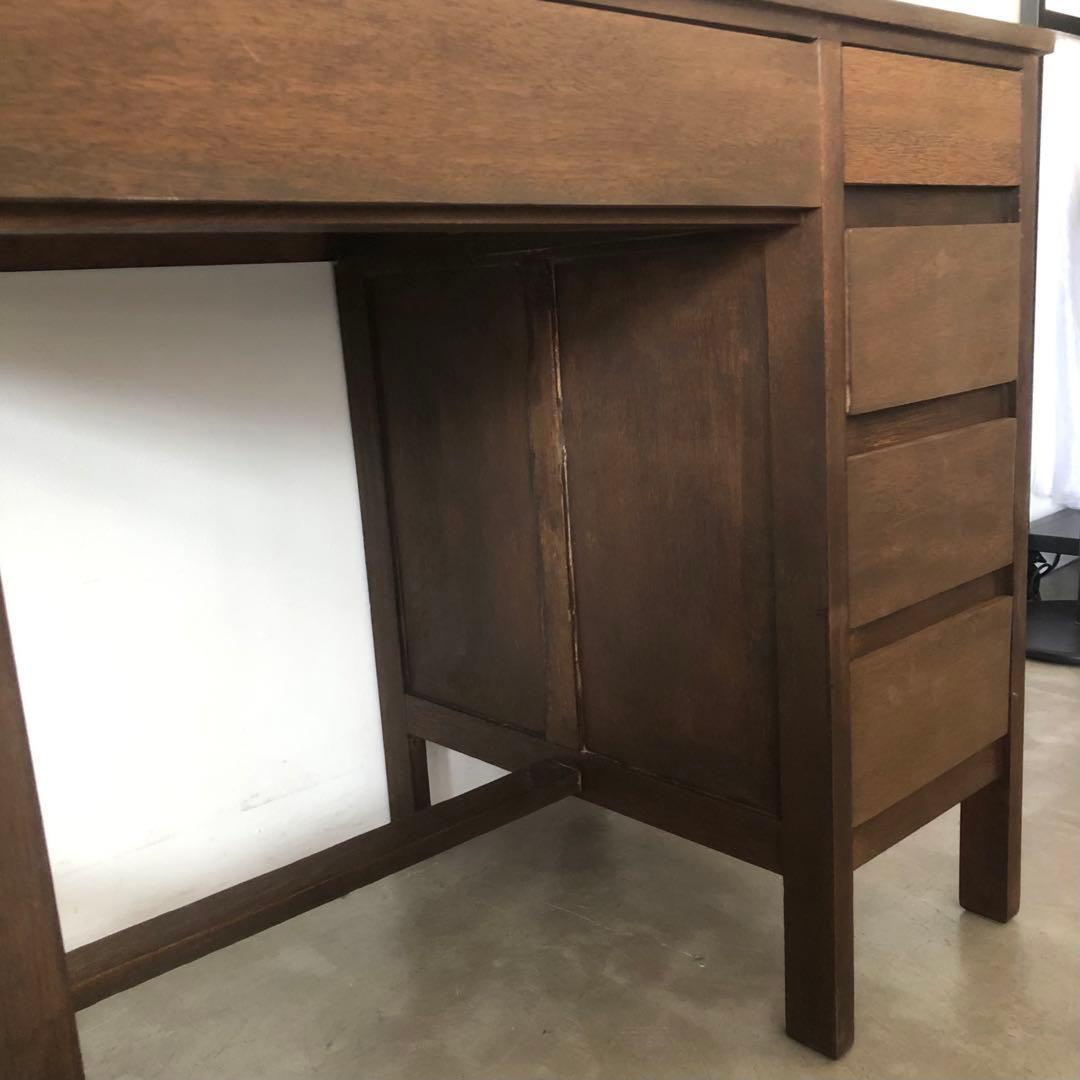 昭和　レトロ　アンティーク　ヴィンテージ　古家具　古道具　古民家　片袖机　勉強机