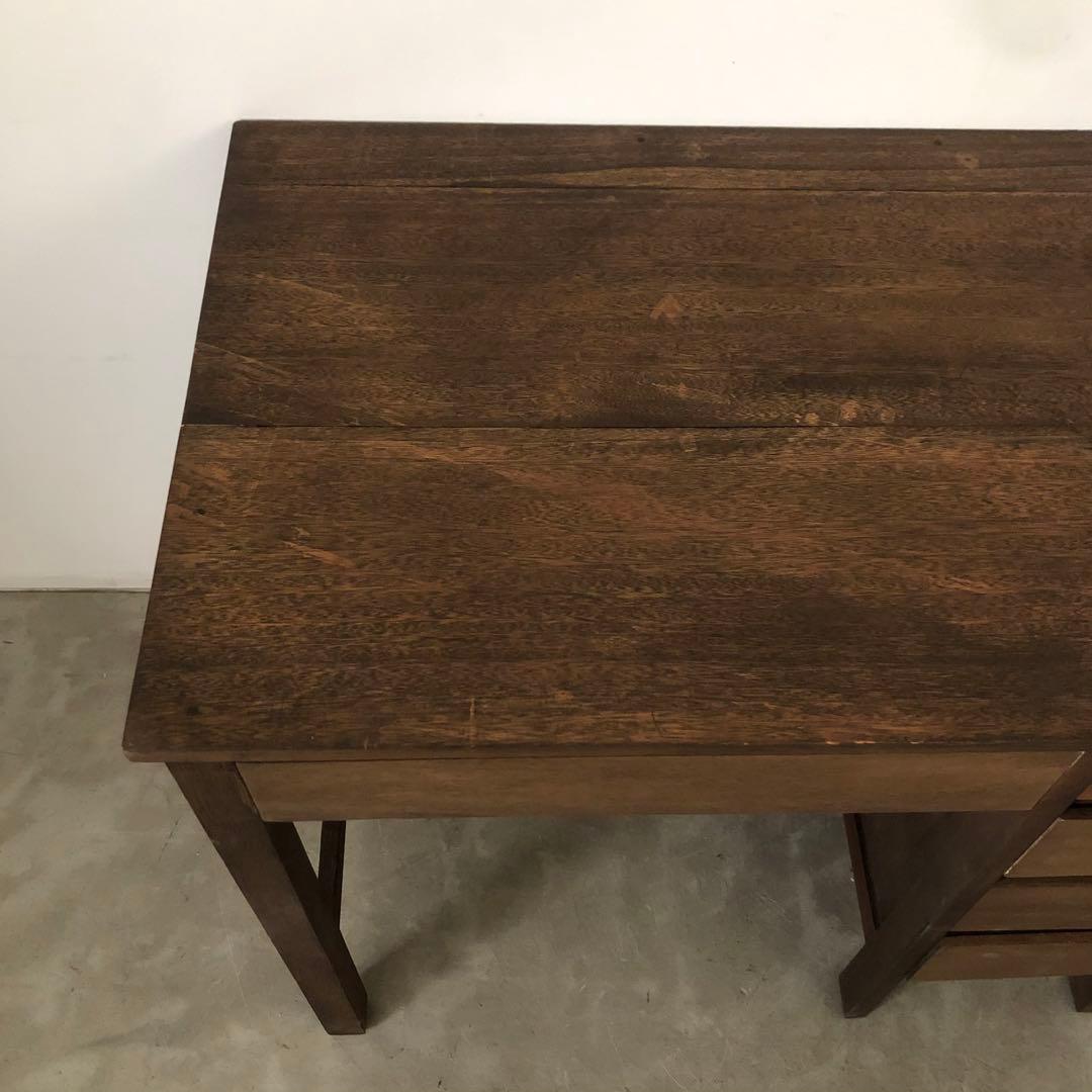 昭和　レトロ　アンティーク　ヴィンテージ　古家具　古道具　古民家　片袖机　勉強机