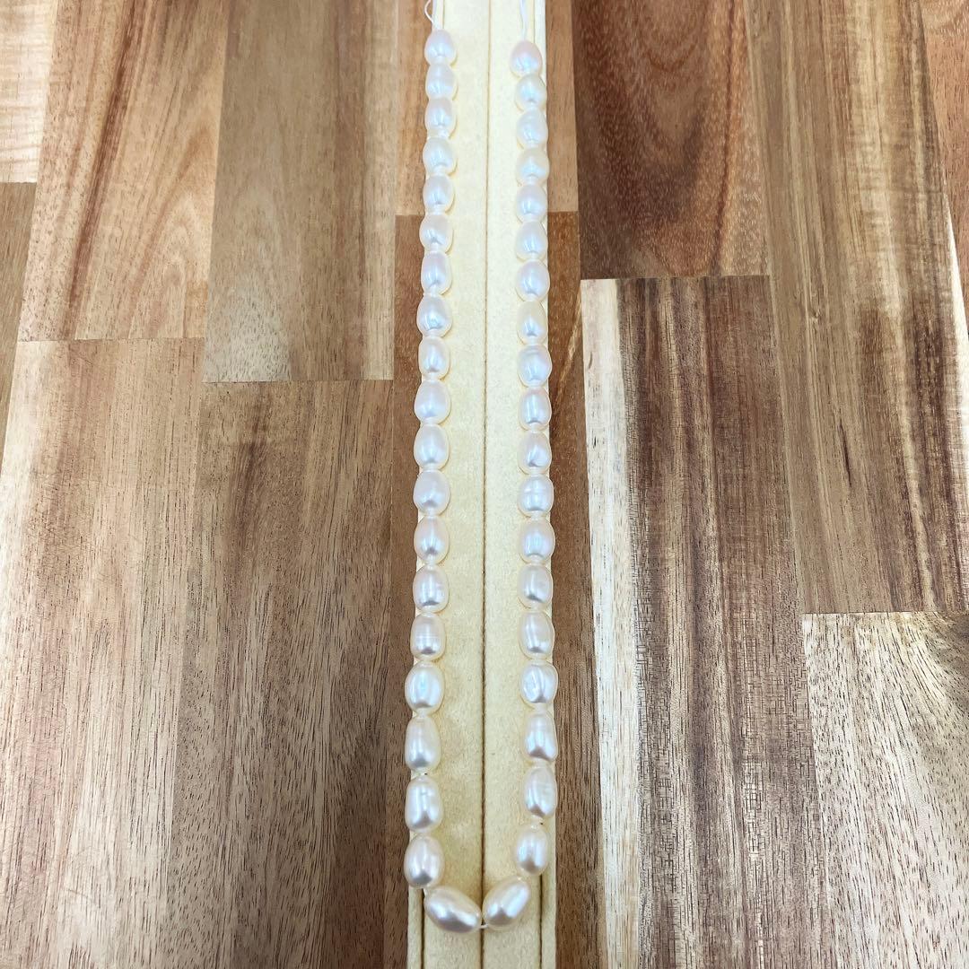 【新品・百貨店商品／パーツ工房】★337淡水真珠7.0-8.0mm37珠