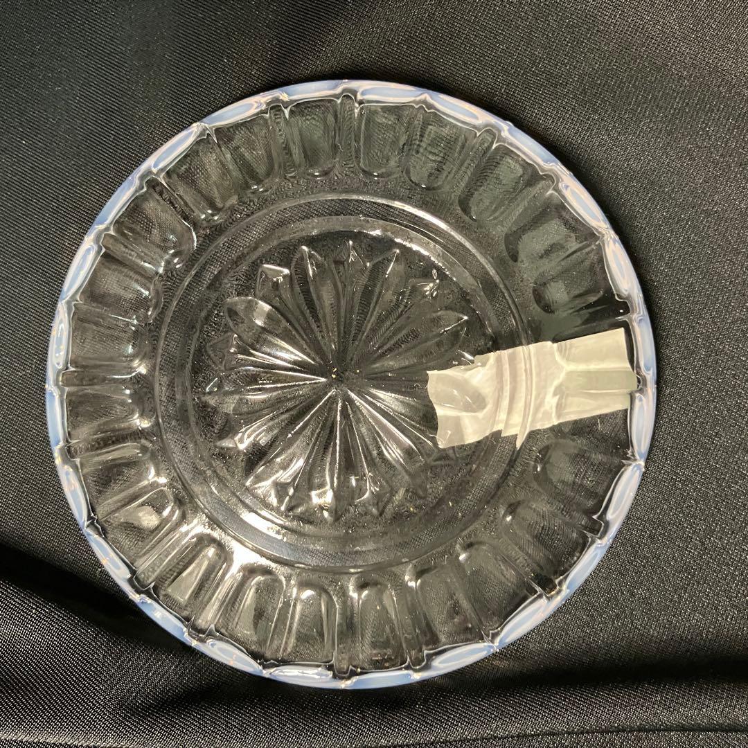 【匿名配送/未使用】ヒロタガラス/廣田硝子/雪の花/乳白ガラス/デザートカップ