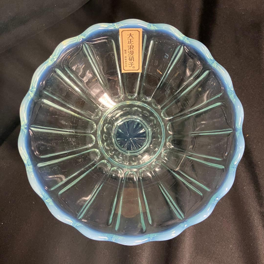 【匿名配送/未使用】ヒロタガラス/廣田硝子/雪の花/乳白ガラス/デザートカップ