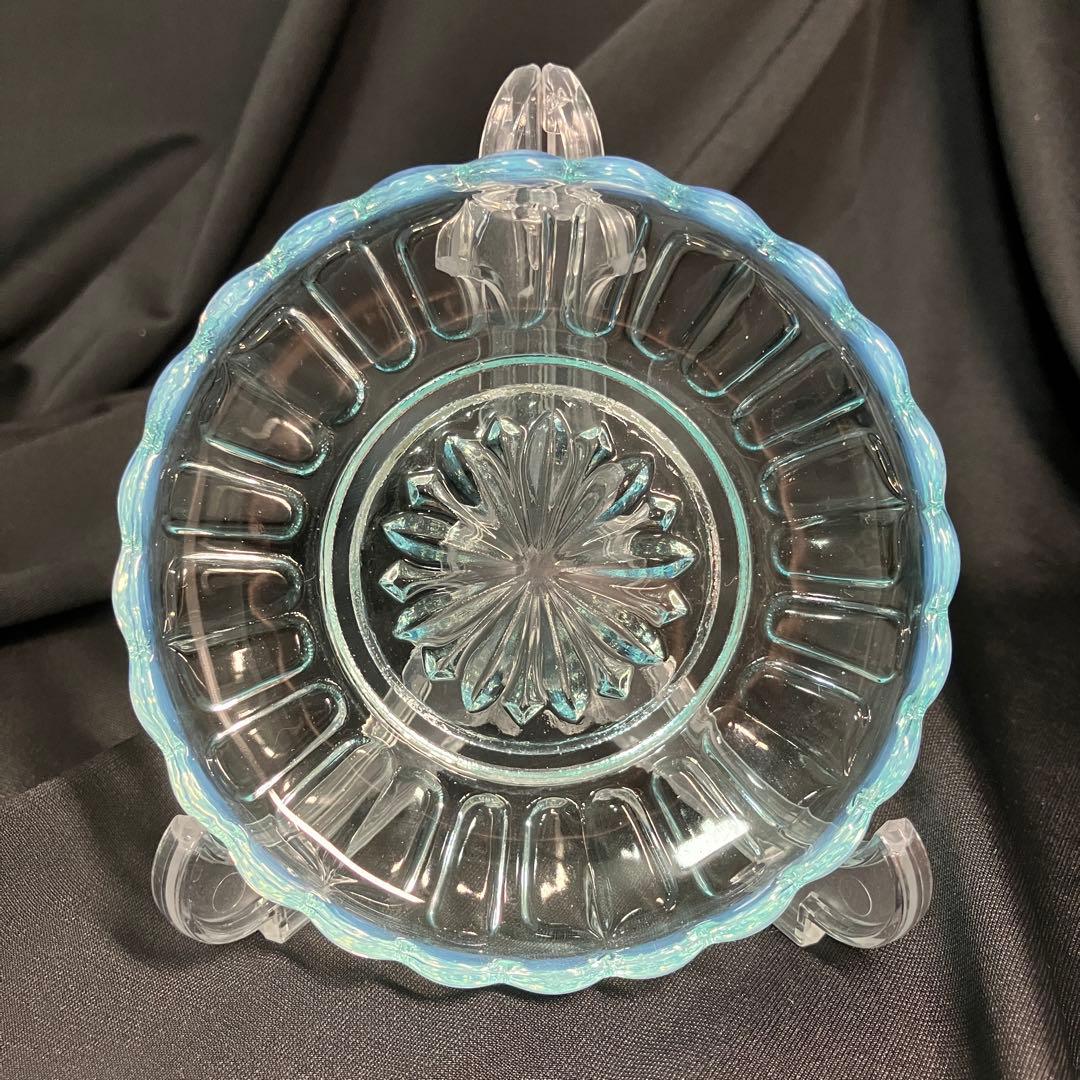 【匿名配送/未使用】ヒロタガラス/廣田硝子/雪の花/乳白ガラス/デザートカップ