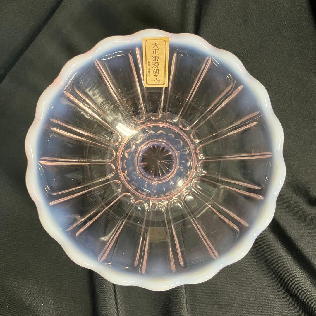 【匿名配送/未使用】ヒロタガラス/廣田硝子/雪の花/乳白ガラス/デザートカップ