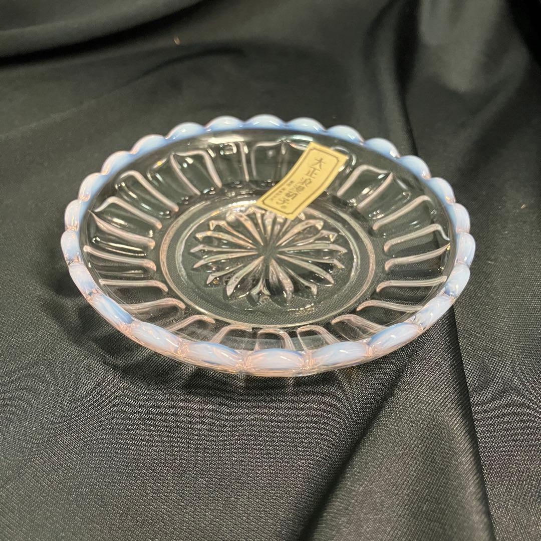 【匿名配送/未使用】ヒロタガラス/廣田硝子/雪の花/乳白ガラス/デザートカップ