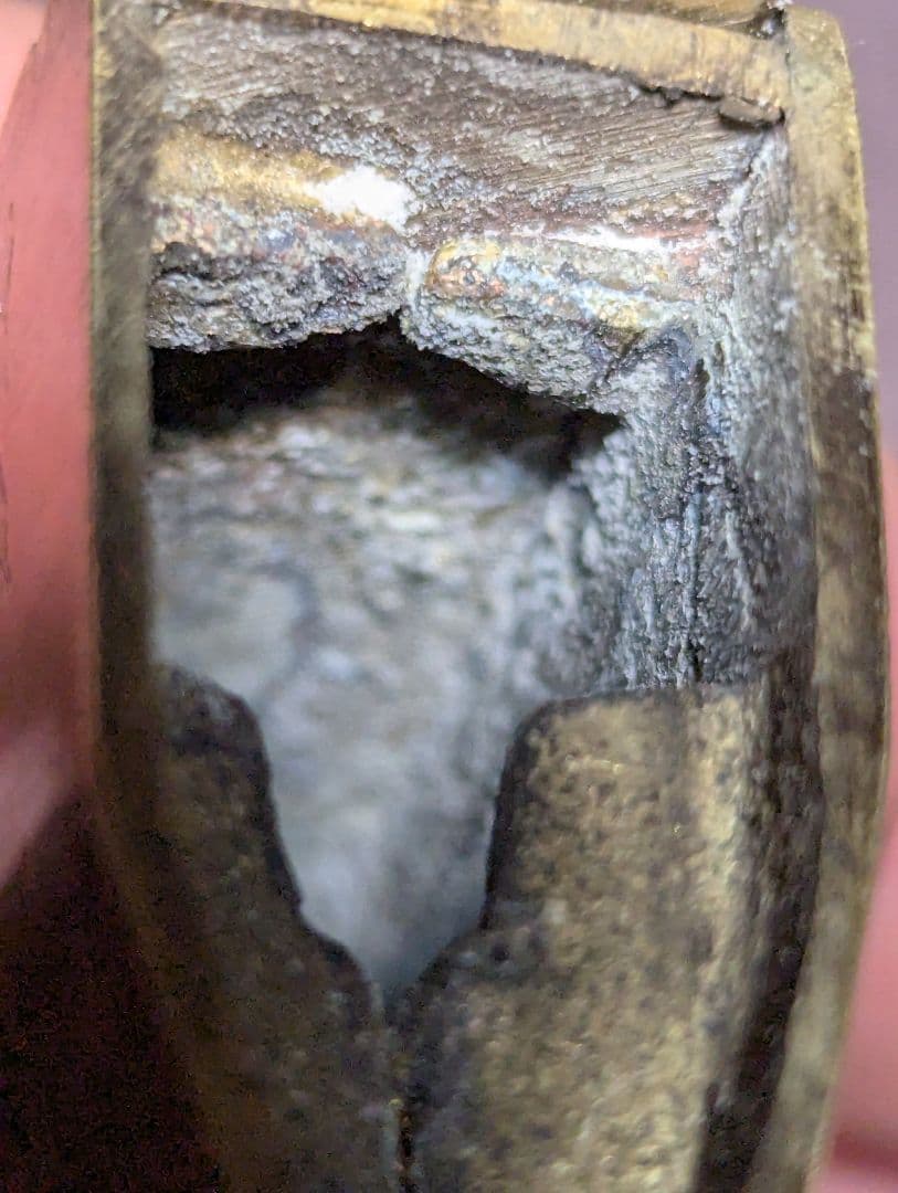 【江戸〜明治期 古い和錠 鍵付き】からくり錠 前金具 装飾彫刻 アンティーク