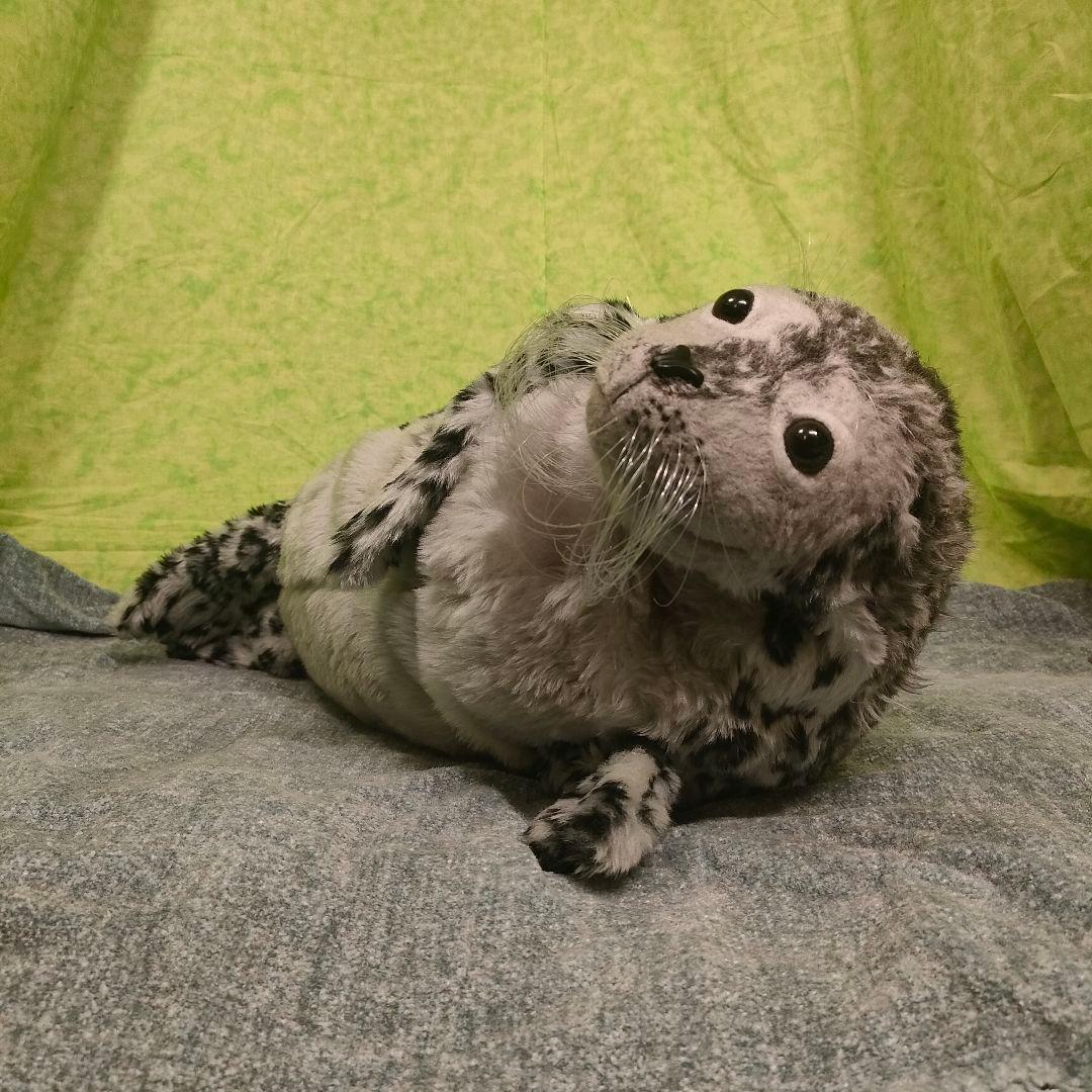 ハンドメイド　ぬいぐるみ　アザラシ　ごま