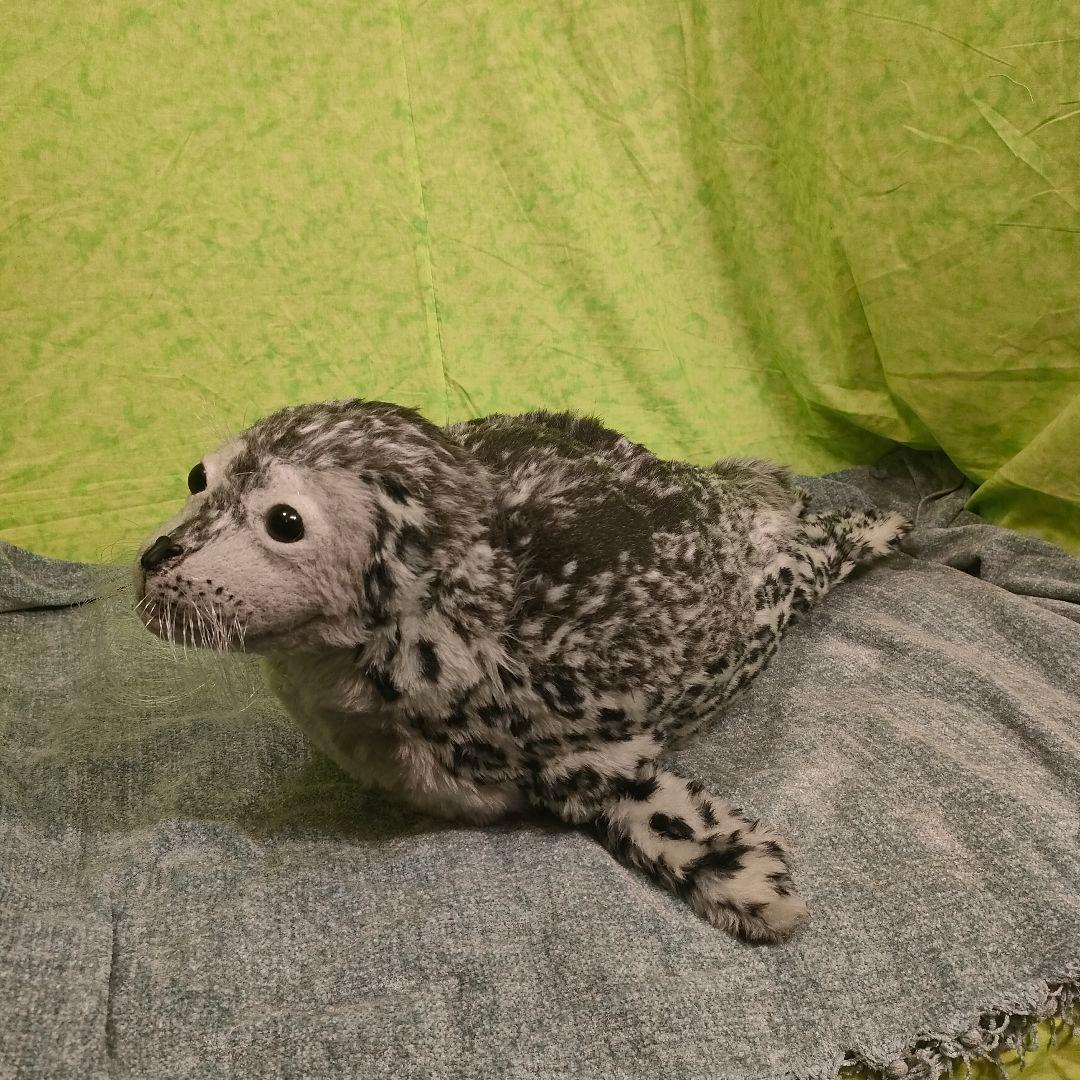 ハンドメイド　ぬいぐるみ　アザラシ　ごま
