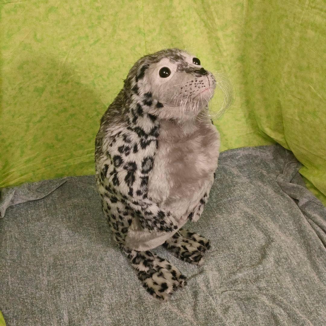 ハンドメイド　ぬいぐるみ　アザラシ　ごま