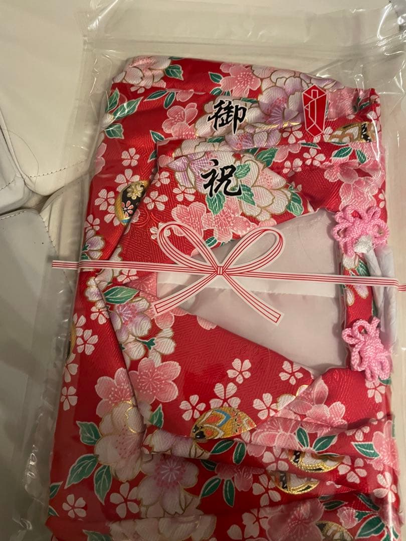 ひな祭り用赤色花柄衣装セット