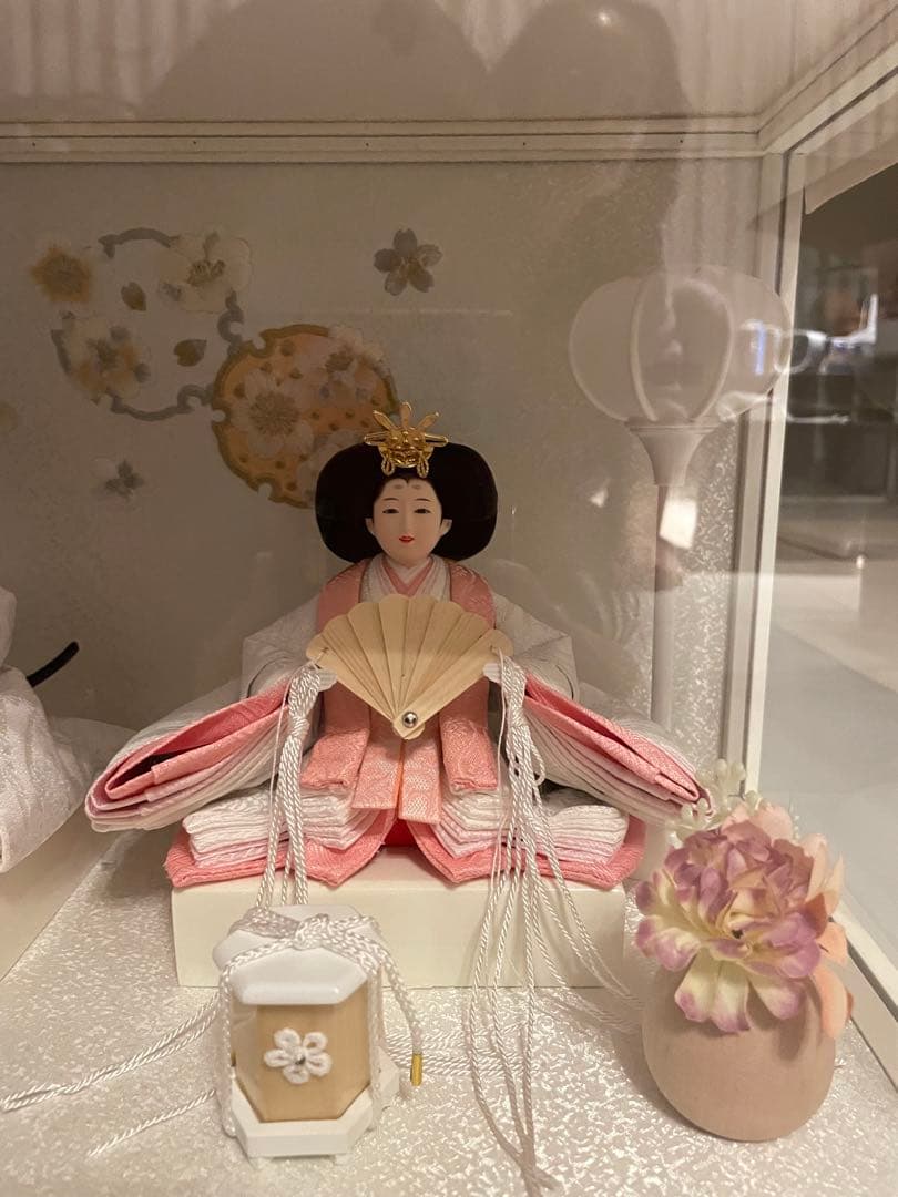 ひな祭り用赤色花柄衣装セット