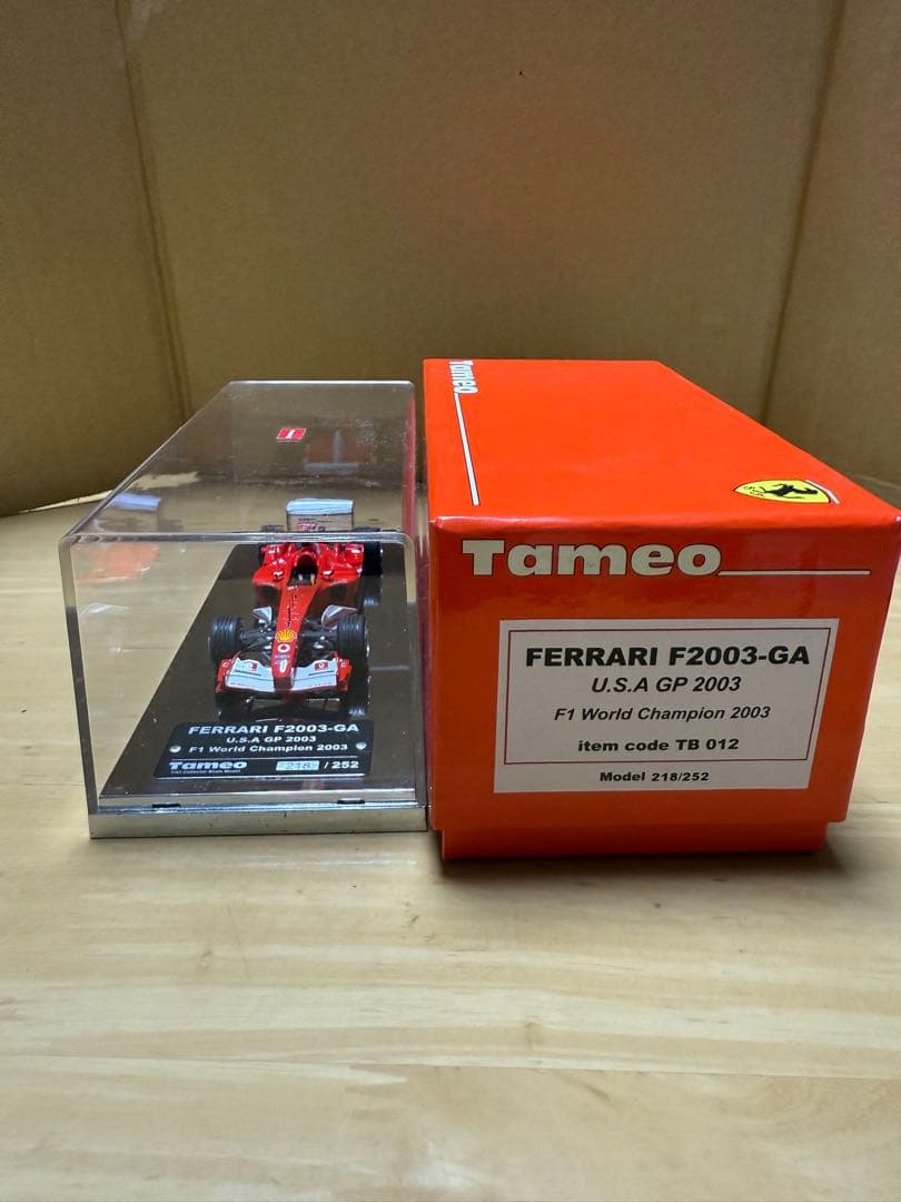 1/43タメオ完成品フェラーリF2003-GA