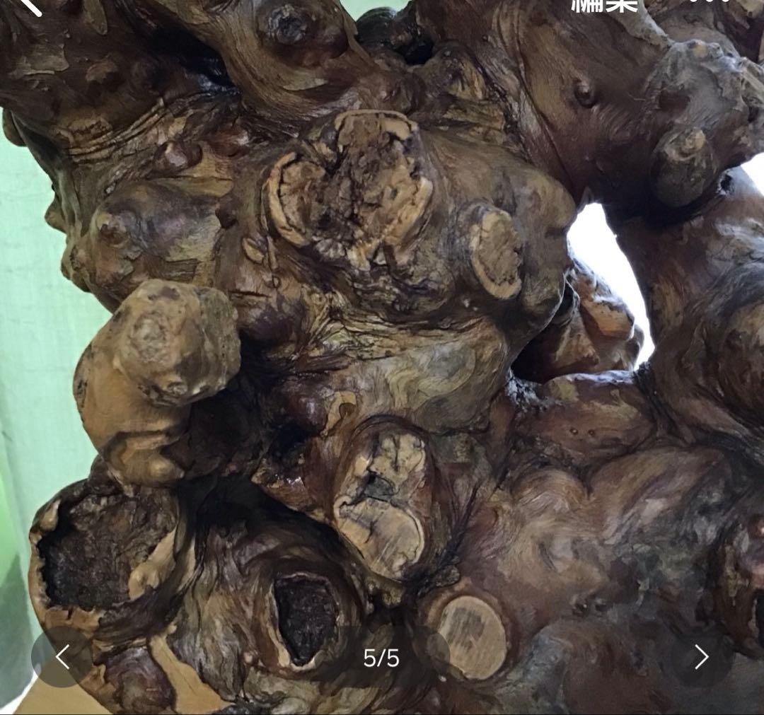 木のオブジェ　置物