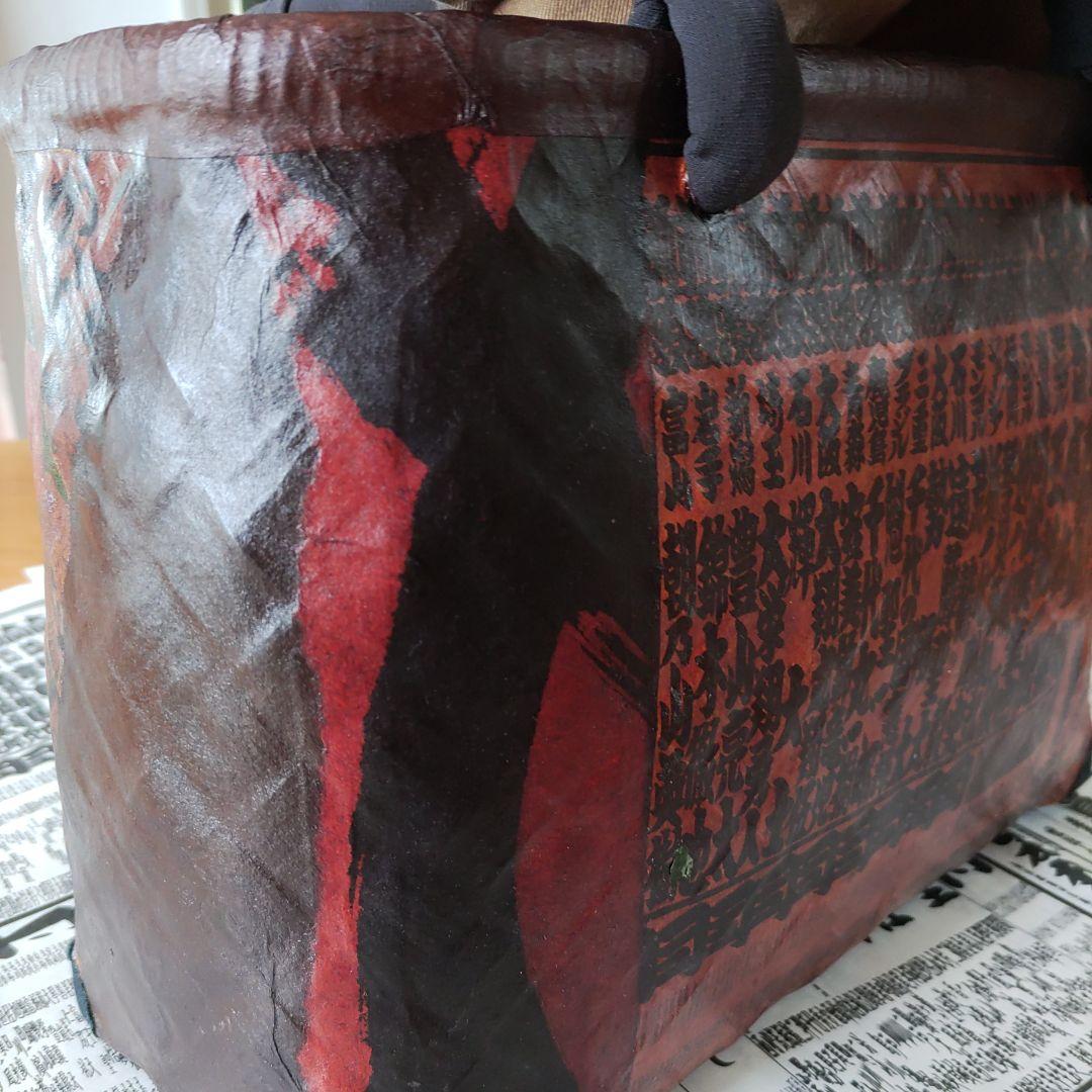 一閑張りハンドメイドバッグ＆番付表2枚