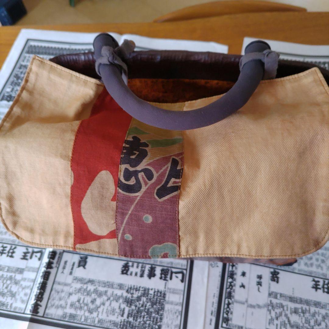 一閑張りハンドメイドバッグ＆番付表2枚