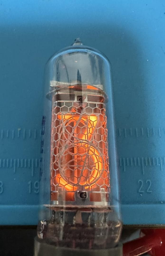 【点灯確認済】ニキシー管 IN-14 新古品 6本 全数字、コンマ、全管点灯確認