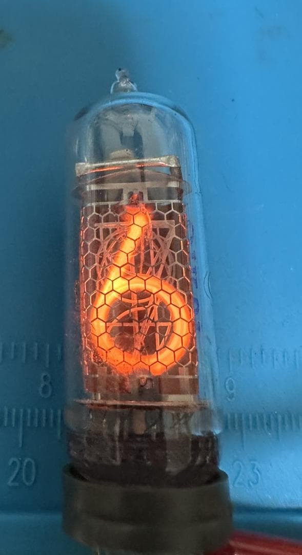 【点灯確認済】ニキシー管 IN-14 新古品 6本 全数字、コンマ、全管点灯確認