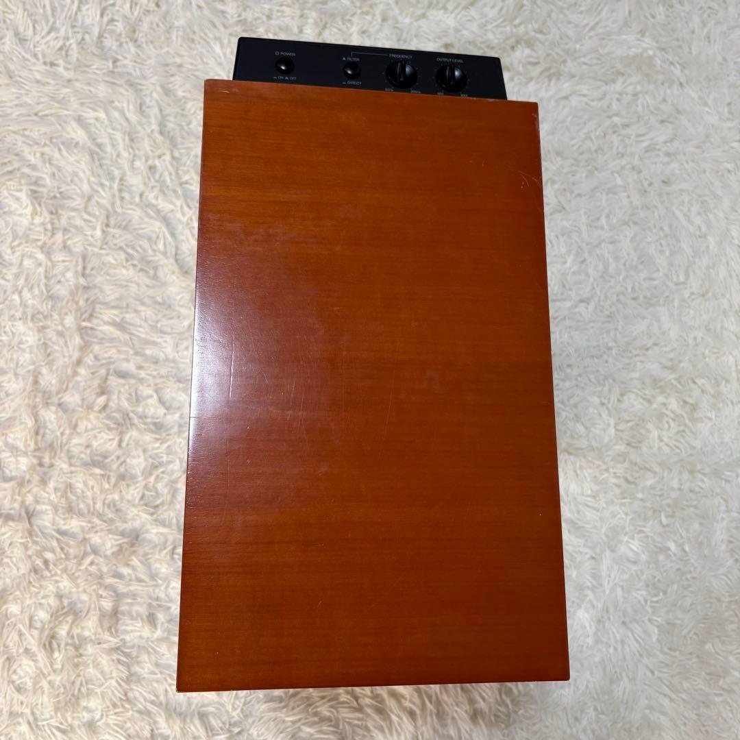 ★音出し確認済★ ONKYO SL-407 アンプ内蔵 サブウーファー 木目調