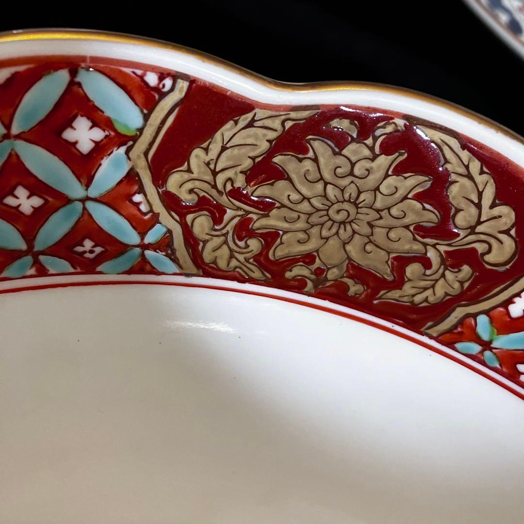 有田焼 オールドイマリ 古伊万里 金襴手 弥左衛門窯 手描き 大皿 大鉢