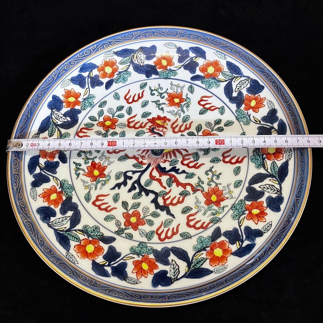 有田焼 オールドイマリ 古伊万里 金襴手 弥左衛門窯 手描き 大皿 大鉢