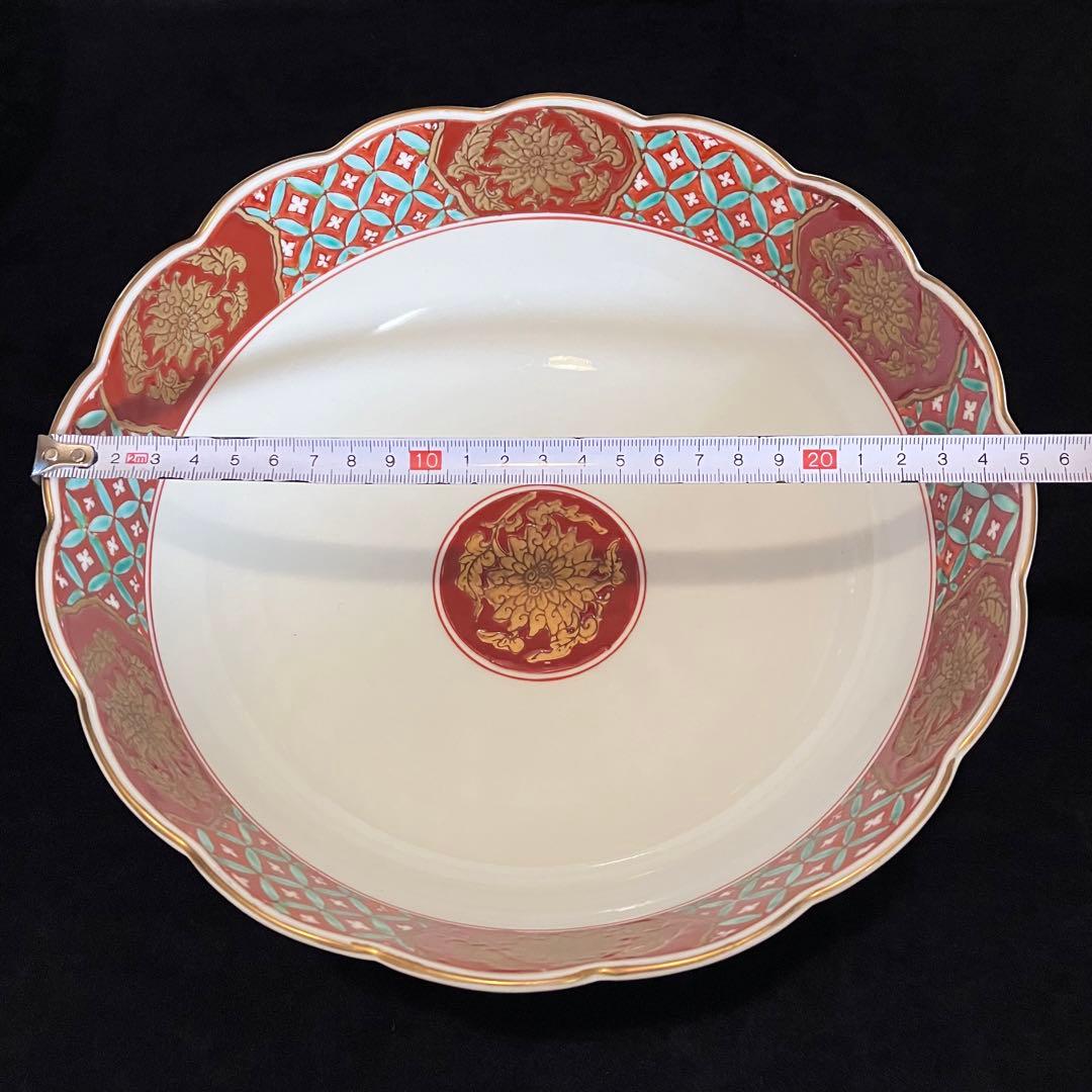 有田焼 オールドイマリ 古伊万里 金襴手 弥左衛門窯 手描き 大皿 大鉢